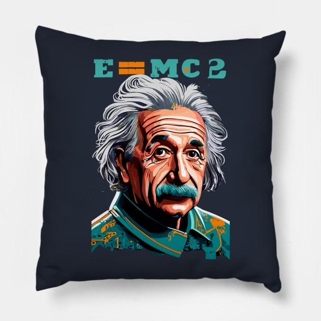 Theory E=mc2 Pillow by NerdsbyLeo