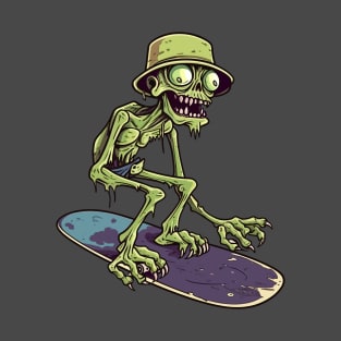 Zombie Skateboarding T-Shirt