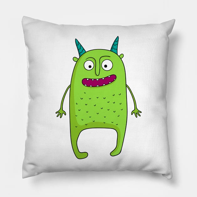 cute monster Pillow by InshynaArt