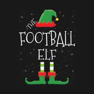 FOOTBALL Elf Family Matching Christmas Group Funny Gift T-Shirt