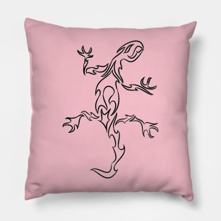 Lizard tribal style Pillow