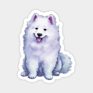 Cute Samoyed Drawing Magnet