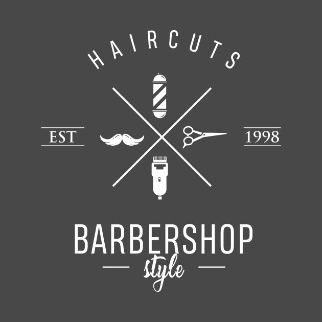 Hipster Barbershop Logo by OpalEllery