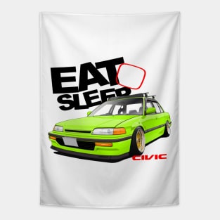 Eat Sleep Civic EF9 Tapestry