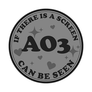 If there is a screen AO3 can be seen T-Shirt