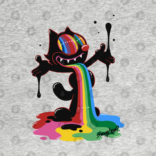 Trippy Felix The Cat Felix The Cat Long Sleeve T Shirt Teepublic