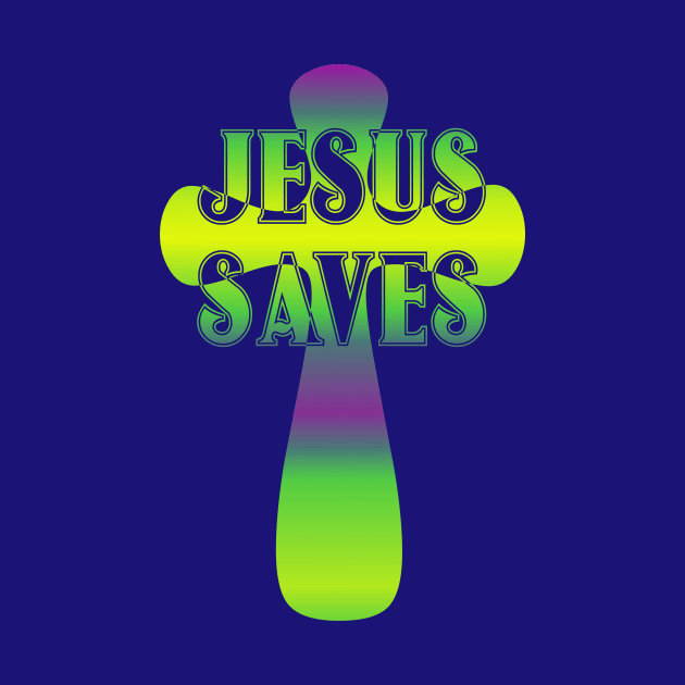 Jesus Saves Christian Cross by AlondraHanley