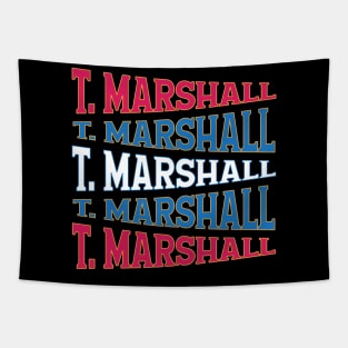 NATIONAL TEXT ART USA MARSHALL Tapestry
