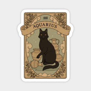 Aquarius- Cats Astrology Magnet