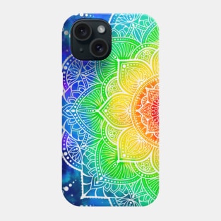 Rainbow Mandala Phone Case