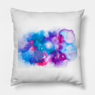 Soft Colourful Fluid art Pillow