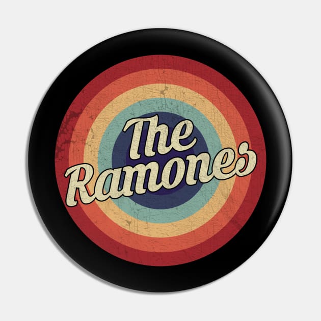 The Ramones - Retro Circle Vintage Pin by Creerarscable