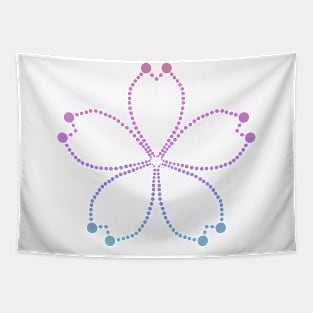 Rainbow Flower Tapestry