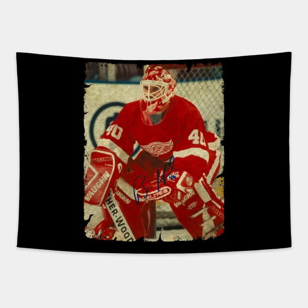 Bill Ranford, 1999 in Detroit Red Wings (1.96 GAA) Tapestry by Momogi Project