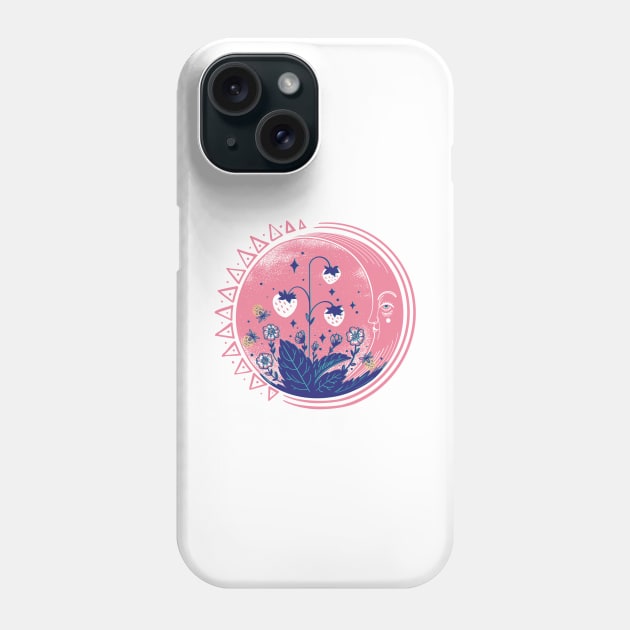 Strawberry moon Phone Case by Paolavk