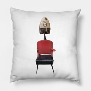 Vintage Retro Barber Hair Dryer And Chair Pillow