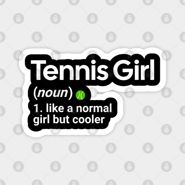 Tennis-Girl Magnet by ellabeattie