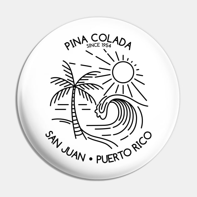 Pina Colada - 1954 - Liquid sunshine Pin by All About Nerds