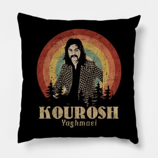 Retro Sunset Kourosh Yaghmaei Pillow