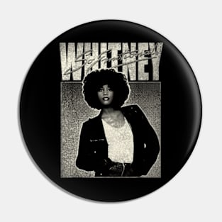 Whitney Houston 80s 90s Music Country Pin