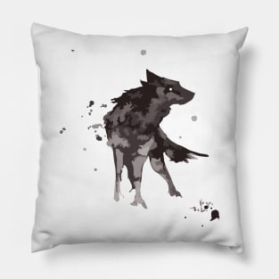 Wolf In the Wind Night Pillow