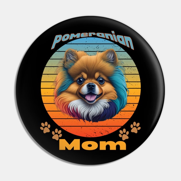 Pomeranian Dog Mom Sunset Pin by Relax and Carry On