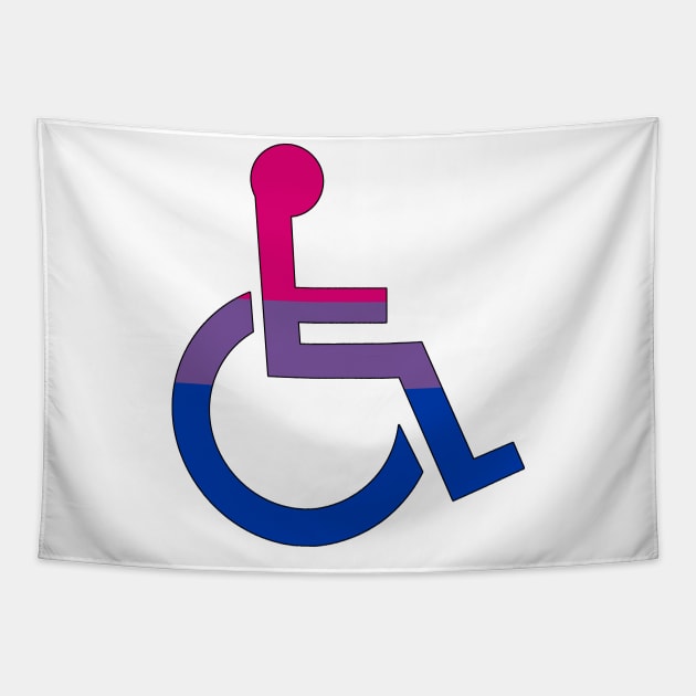 Disabled Bisexual Pride Tapestry by NatLeBrunDesigns