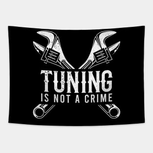 Tuning Is Not A Crime Tuning Christmas Gift Tapestry