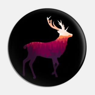 Stag Deer Buck - King of the Forest Pin