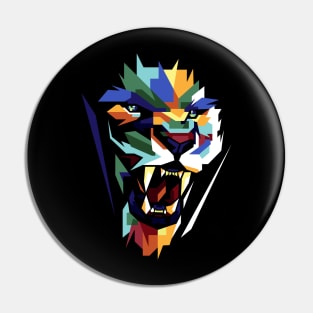 Colorful Lion Pin