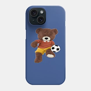 TEDDY BEAR PLAYING SOCCER Phone Case
