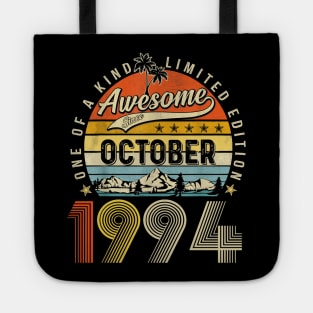 Awesome Since October 1994 Vintage 29th Birthday Tote