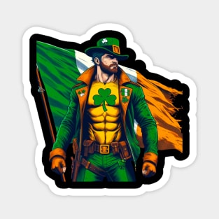 Irish Male Comic Book Superhero Magnet