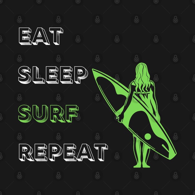 Eat Sleep Surf Repeat by knkpod