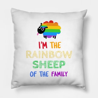 The Rainbow Sheep Of The Family Pillow