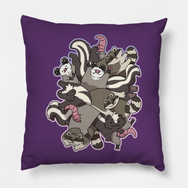 Trash Pile Pillow by goccart