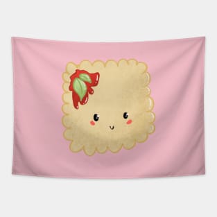 Cute ravioli pasta Tapestry