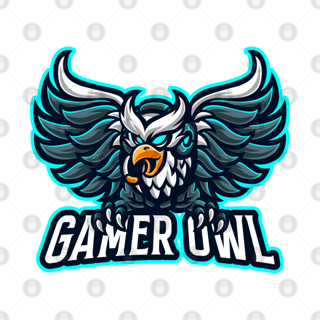 Gamer Owl by inspiringtee