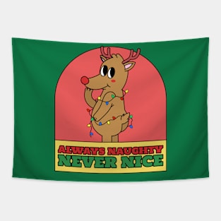 Always Naughty Never Nice Tapestry