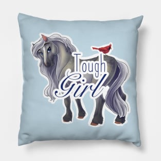 Tough Girl Horse Pillow
