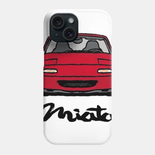 MX5 Miata NA Red Low T-Shirt Phone Case