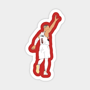 Damian Lillard Waves Goodbye Magnet