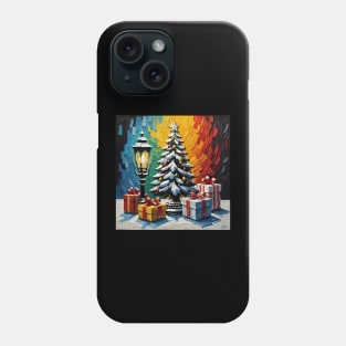 Painting of christmas tree Phone Case