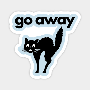 Go away introvert cat Magnet