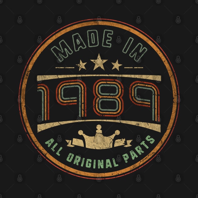 Made In 1989 34th Birthday by MintaApparel