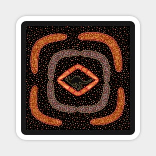 Awesome Aboriginal Dot Art Magnet