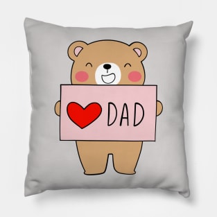 I Love Dad Pillow