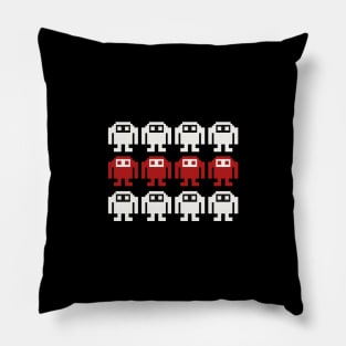 Pixel Robots Pillow