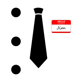 Three hole punched Jim T-Shirt