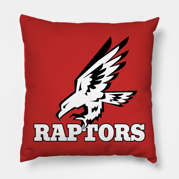 Raptor Mascot Pillow by Generic Mascots